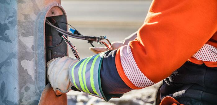Commercial And Industrial Wires Switches And Plugs Pictured In A Manufacturing Plant Stock Photo